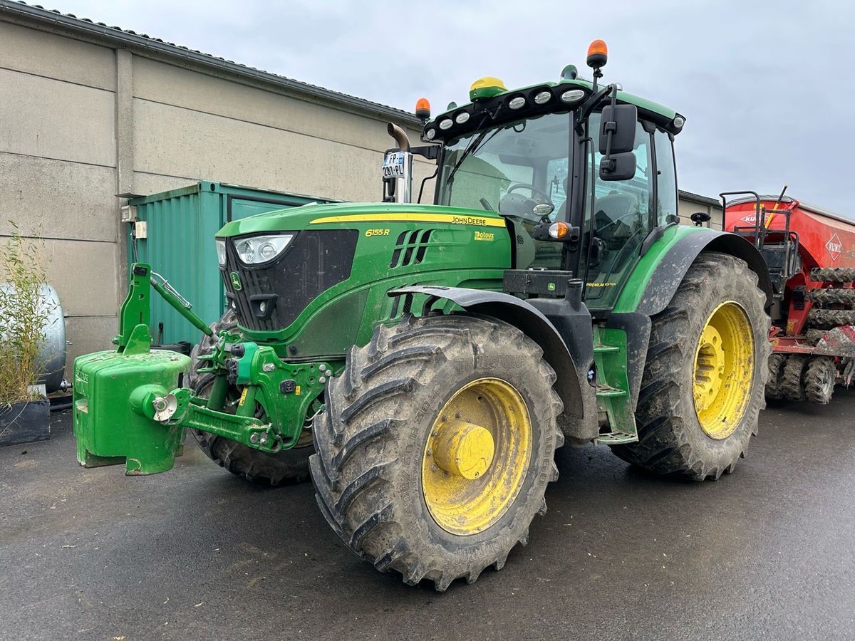 E-FARM: John Deere 6155 R - Trattore - id ZF7JZMK - 124.000 € - Anno di costruzione: 2020 - Ore: 1.850,Potenza del motore: 155,Francia