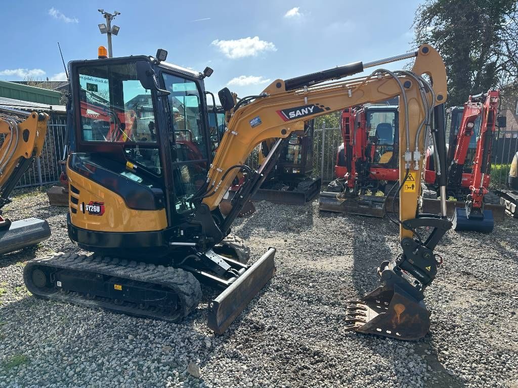 Sany sy 26 u minibagger 27.000 eur Mini kotrógép 27 000 EUR