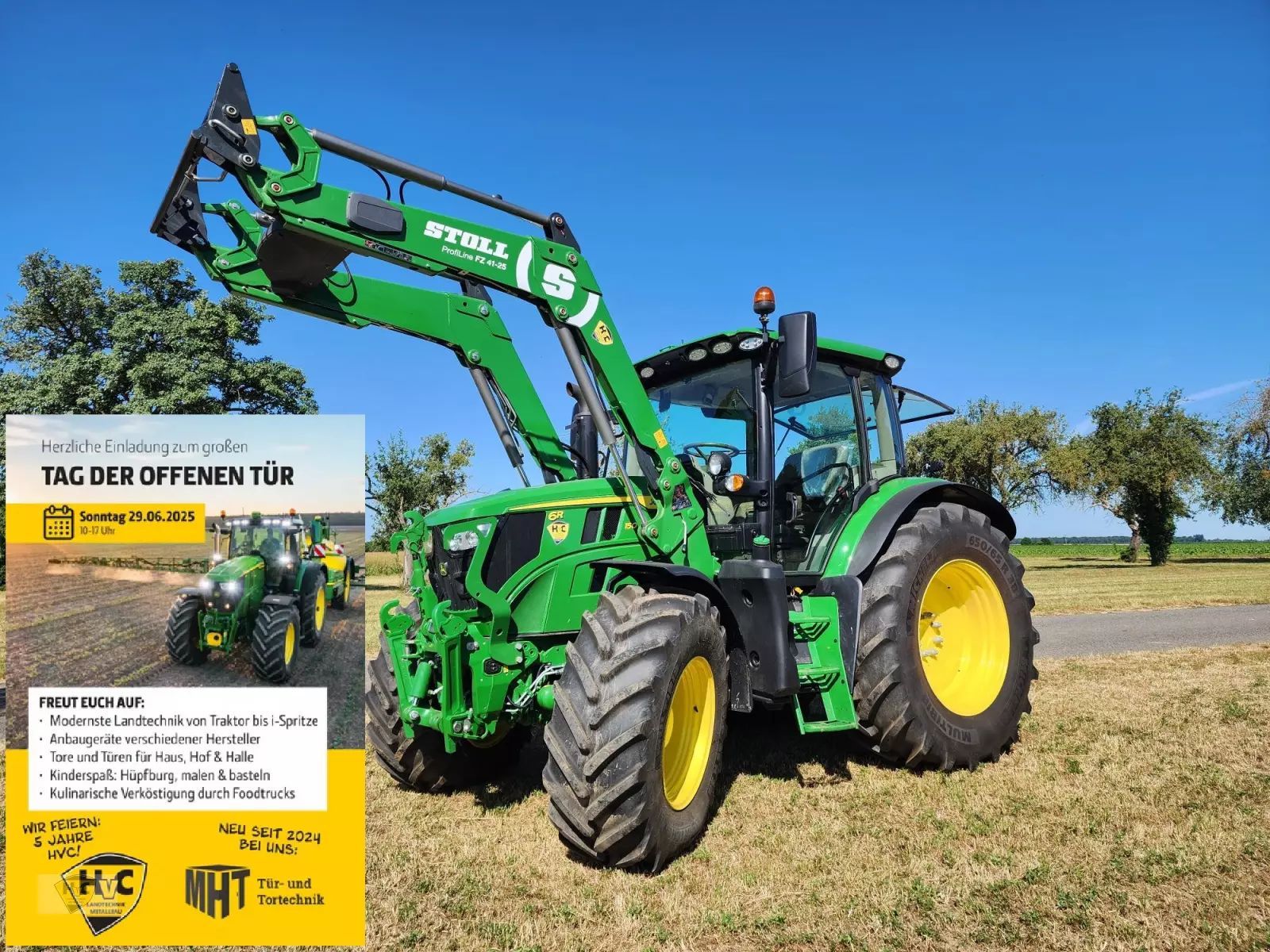E-FARM: John Deere 6R 150 - Tractor - id RKMZKGS - €131,800 - Year of construction: 2023 - Engine hours: 228,Engine power (HP): 150,Germany
