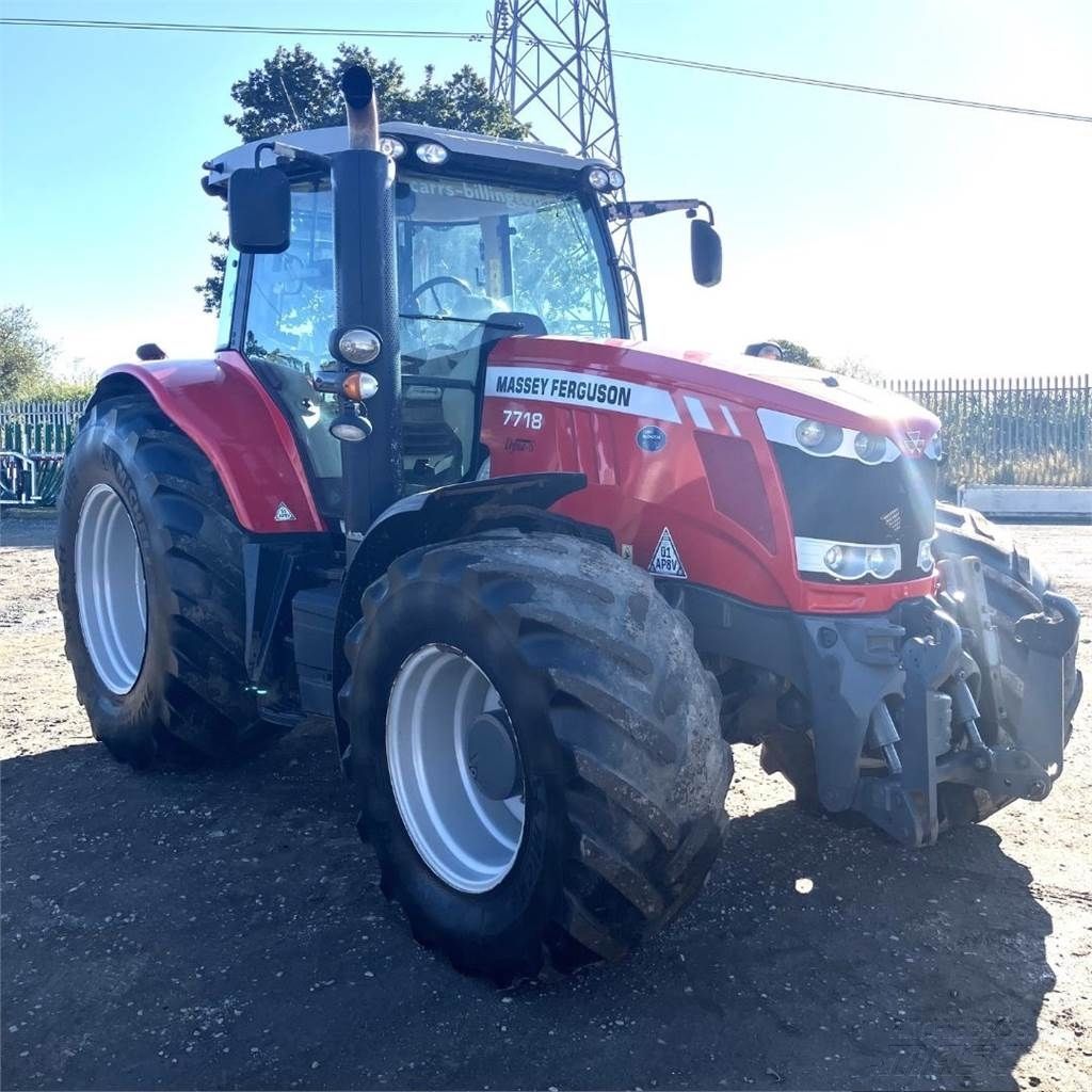 E-FARM: Massey Ferguson 7718 - Tractor - id ZYIFQM6 - 53.870 EUR - Anul: 2017 - Citeste ore: 8.630,Regatul Unit