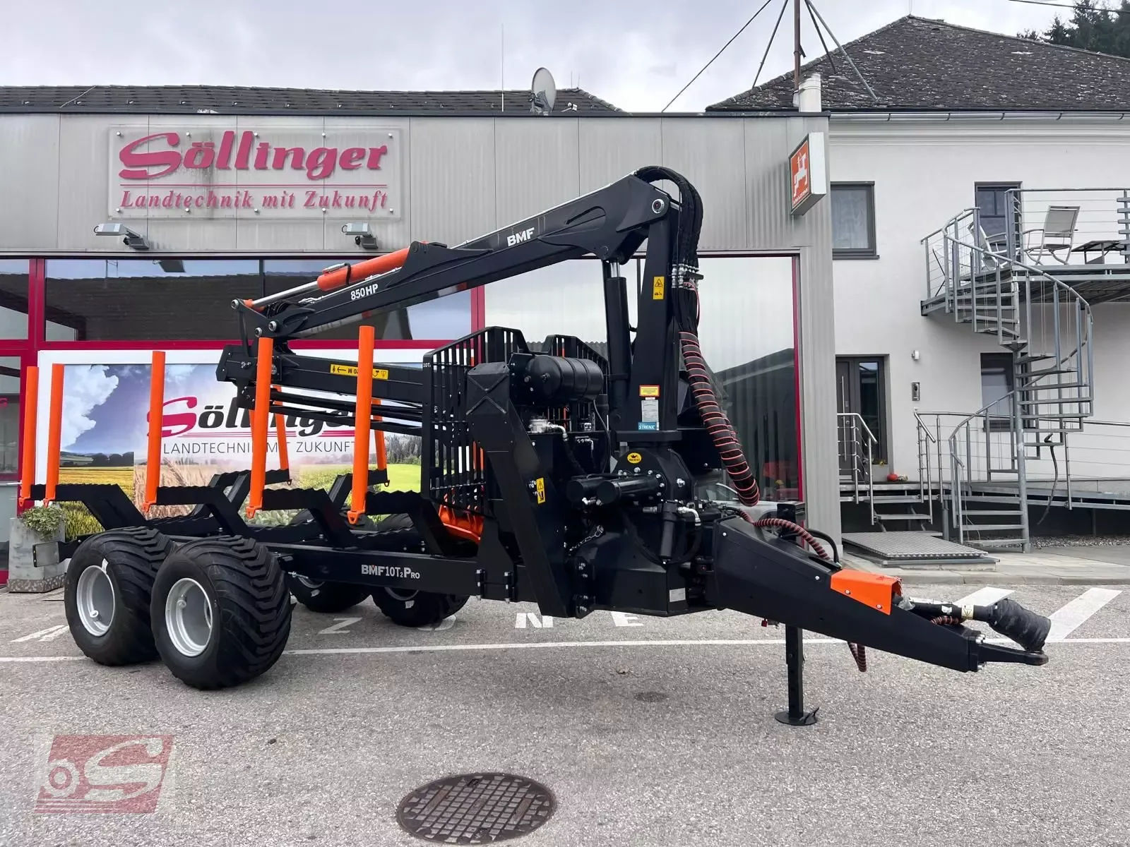 E-FARM: BMF bmf 10t2 mit bmf 850 hp kran - Forstanhänger - id KJX1987 - Baujahr: 2024 - Österreich