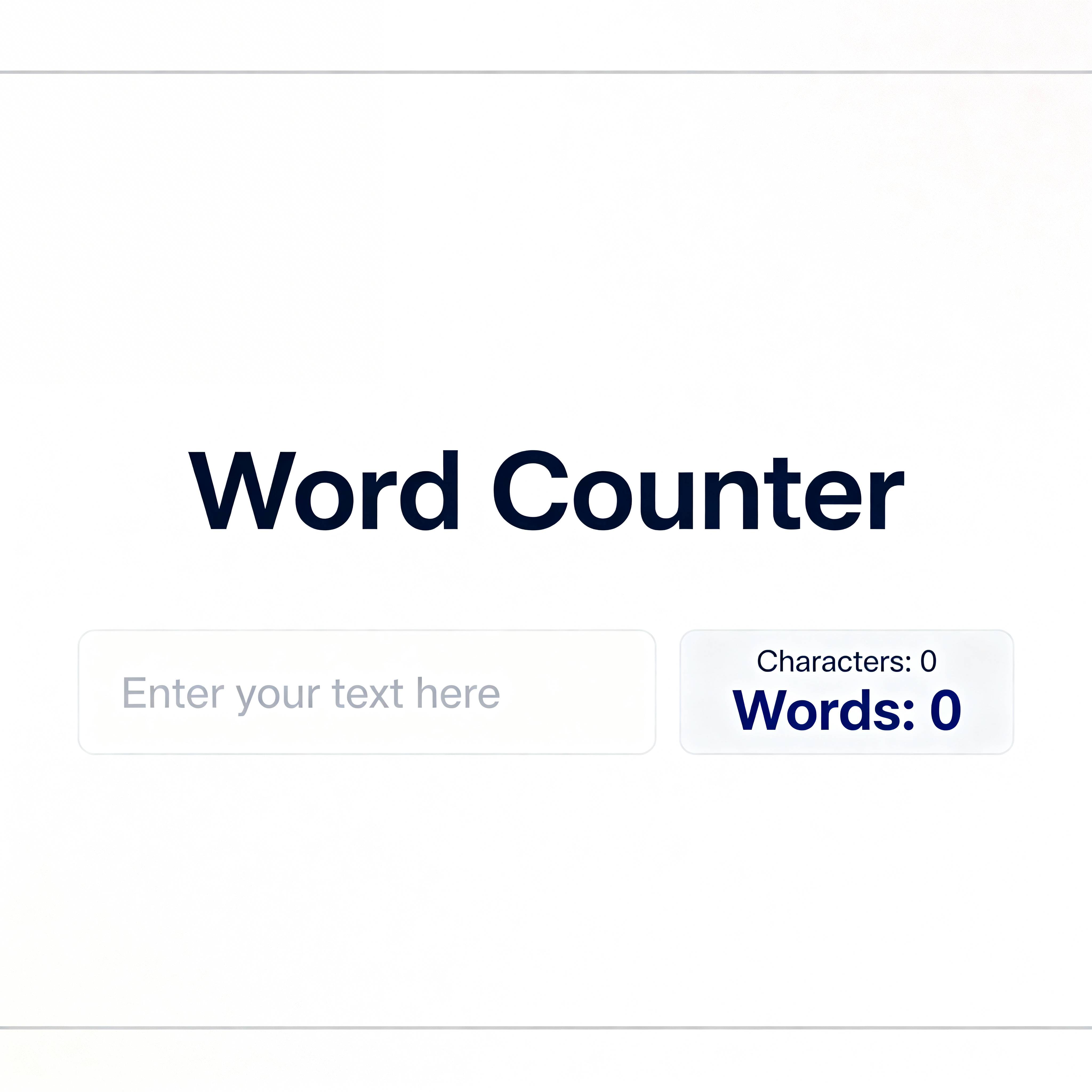 Word Counter