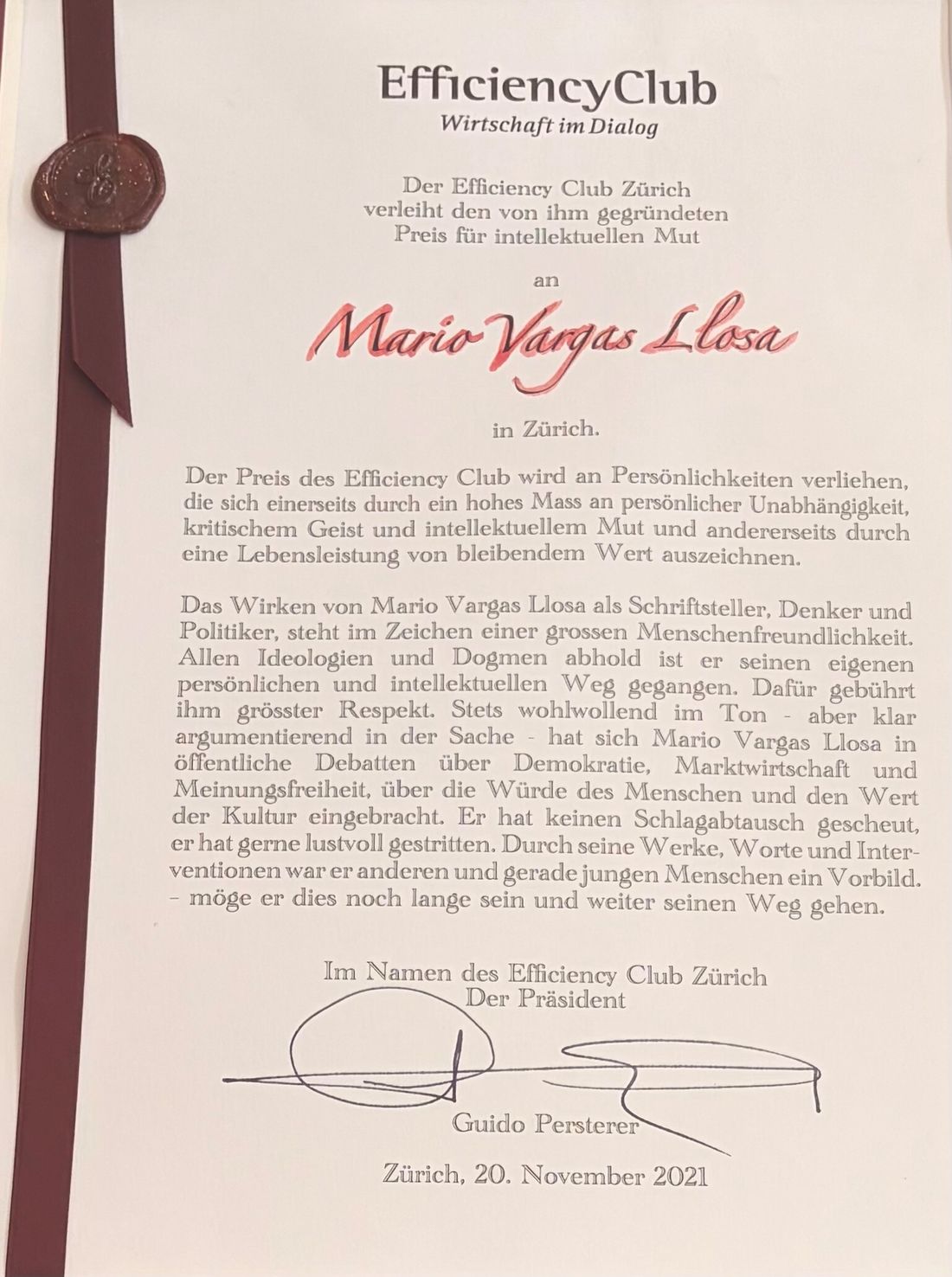 Mario Vargas Llosa