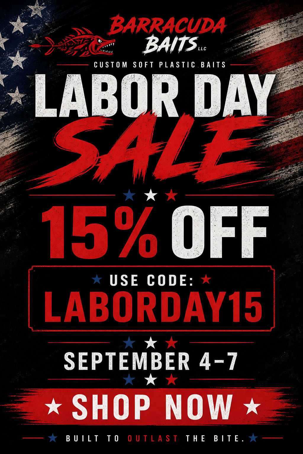Barracuda Baits Labor Day Sale - 15% Off with code LABORDAY15
