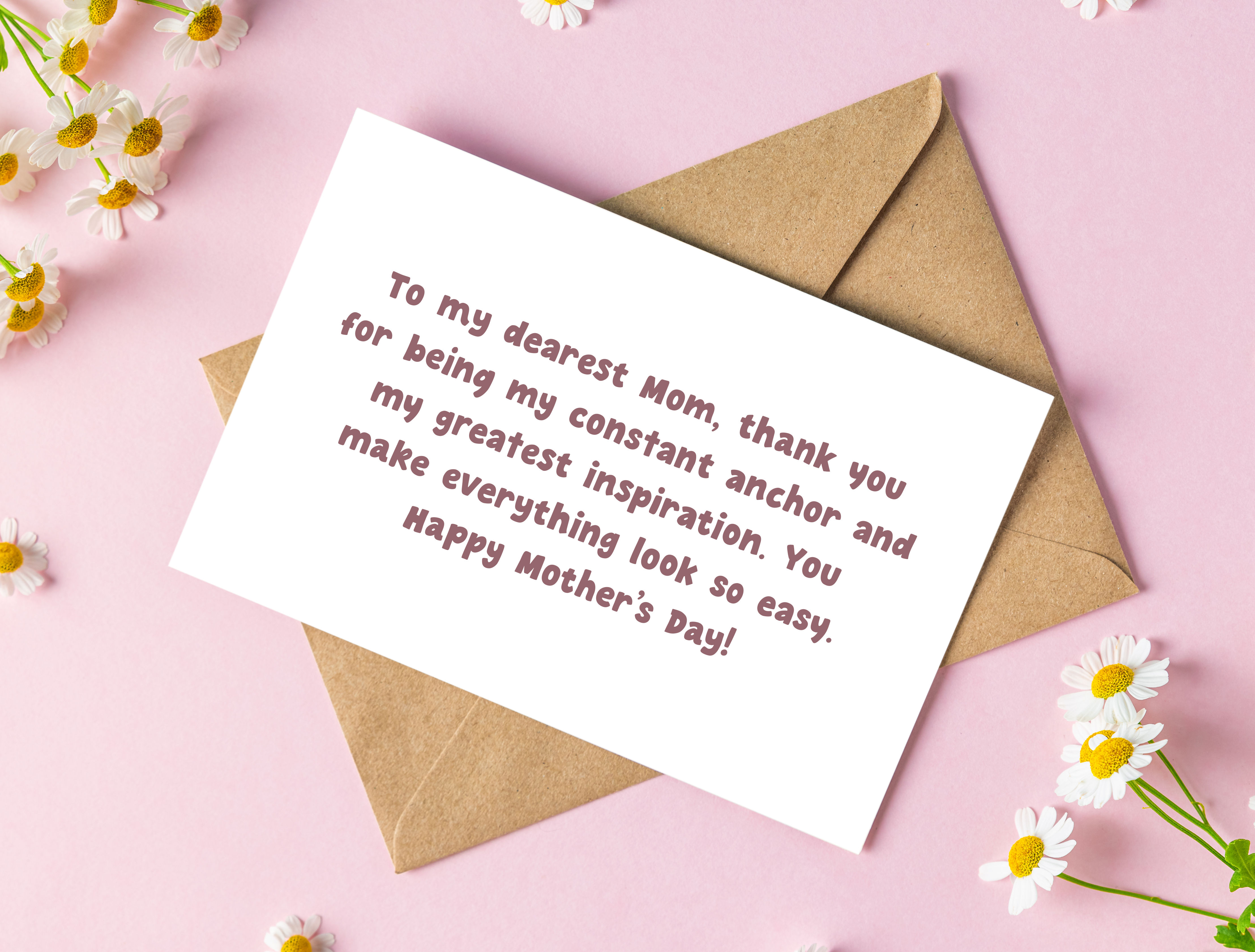 Personal Letter For Mom