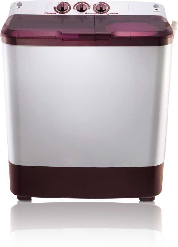 MarQ by Flipkart 6.5 kg Semi Automatic Top Load Washing Machine Maroon, White(MQSA65)