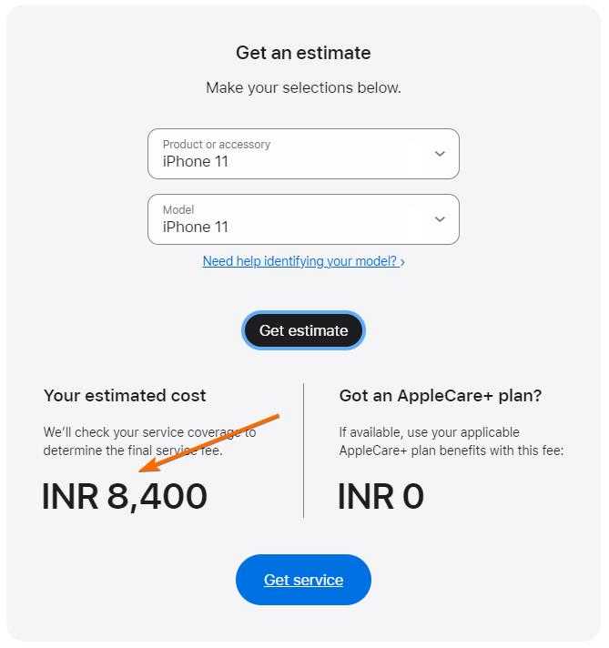 List of iPhone Battery original replacement cost in India [April 2024]
