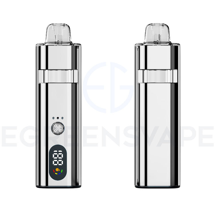 Silver 1.0ml all glass disposable vape pen