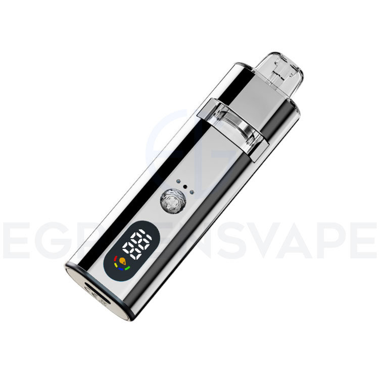 Silver 1.0ml all glass disposable vape pen