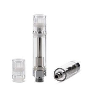 1.0ml Clear Barrel Cap Easy-Press Glass Cartridge