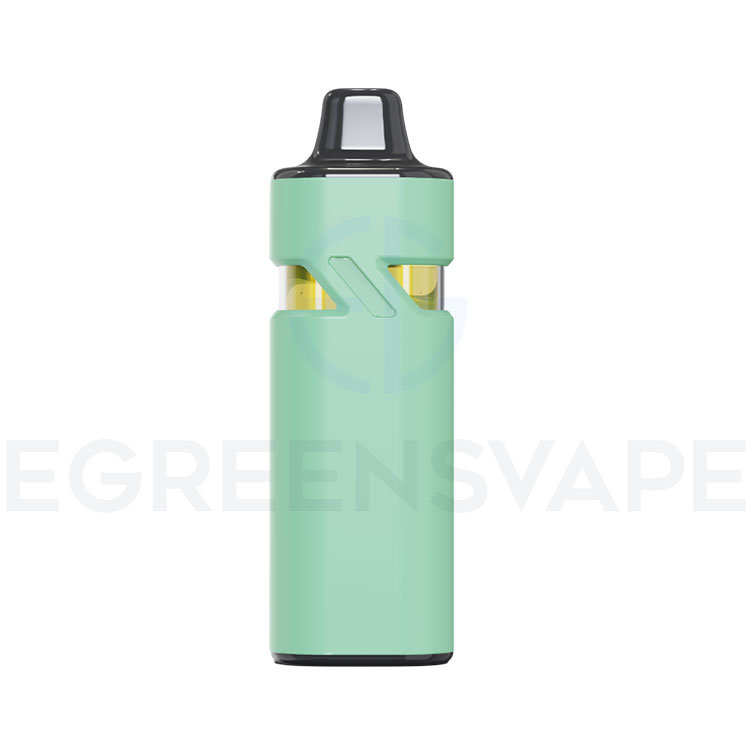 Green Duo Glass Pod Empty Dual Chamber Disposable Vape Pen back side