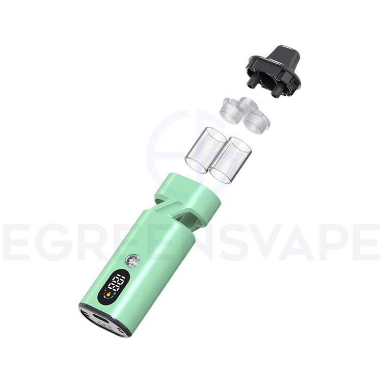 Duo Glass Pod Empty Dual Chamber Disposable Vape Pen Structure
