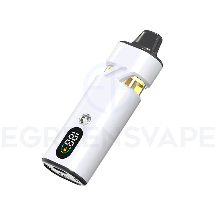 White Duo Glass Pod Empty Dual Chamber Disposable Vape Pen