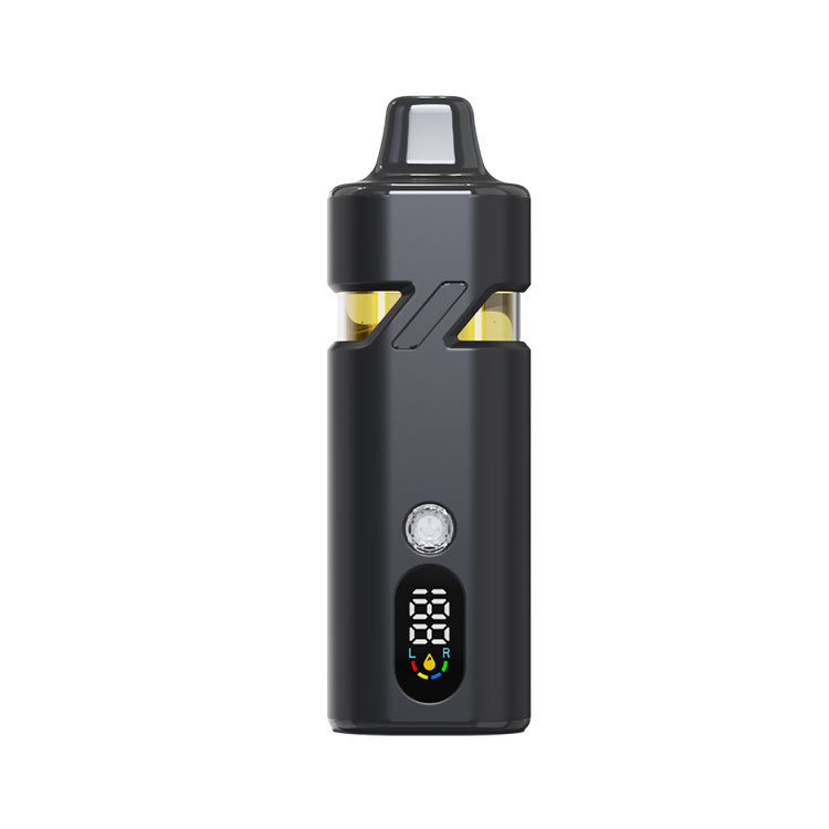 Black Duo Glass Pod Empty Dual Chamber Disposable Vape Pen