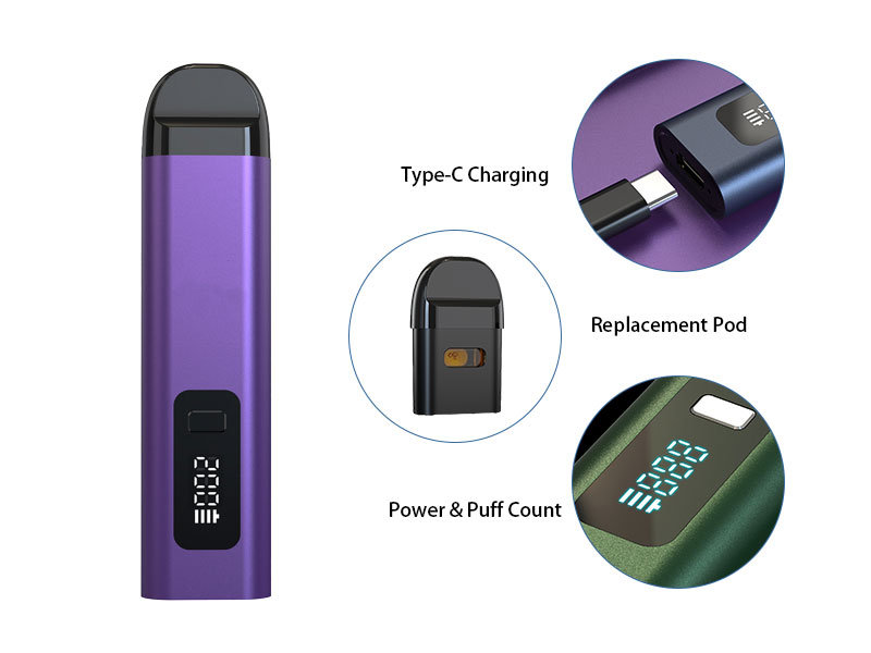 1.0ml empty vape pod system specs