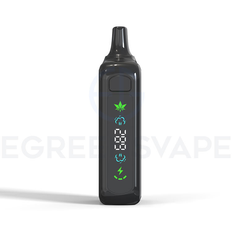 Palm X adjustable voltage digital display – shows battery level, puff count, and voltage