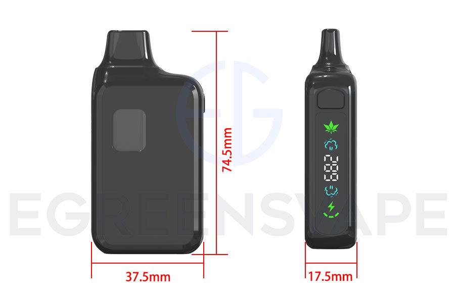 Palm X 3ml all-in-one disposable vape pen dimension