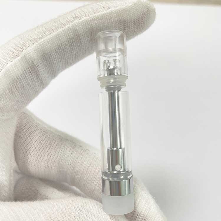 1.0ml Clear Barrel Cap Easy-Press Glass Cartridge