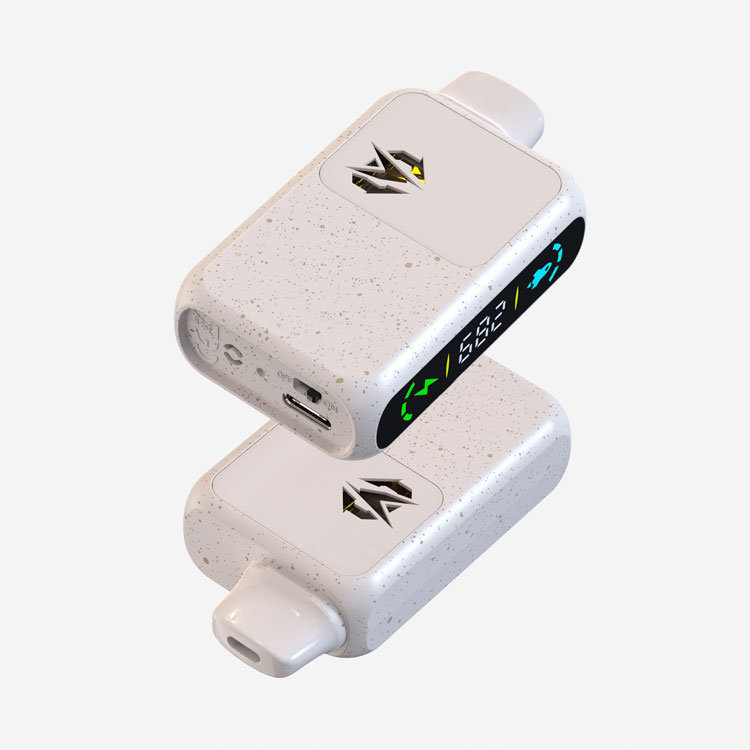white color elite pro all-in-one postless disposable vape pen