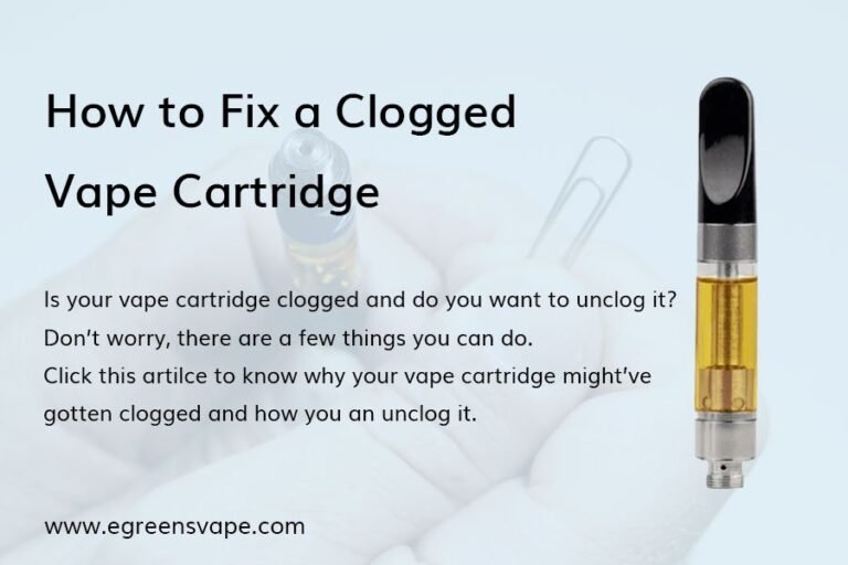 fix clogged vape cartridge
