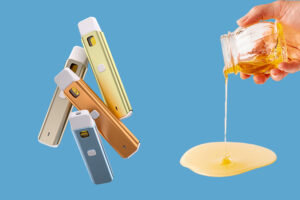 Postless vape pen for low temp rosin