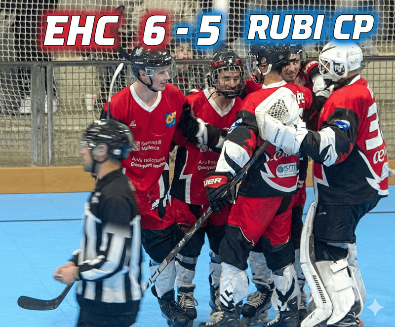 El Espanya Hoquei Club se impone al HCR Cent Patins en un Thriller de Goles (6-5)