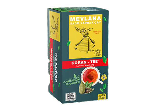 Mevlana Tee Goran Tea CARDAMOM Flavor Beuteltee 25 Beutel