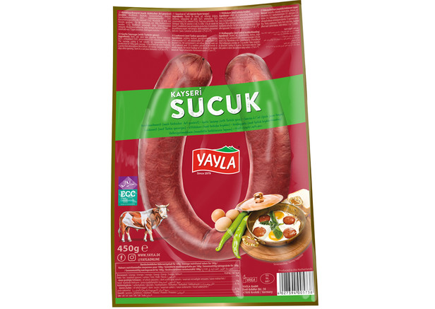 Yayla Knoblauchwurst - Kayseri Sucuk 450g