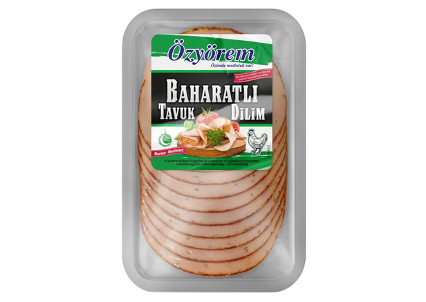 Özyörem Geflügelfleischwurst mit Kräuter - Baharatli Tavuk Dilim 150g