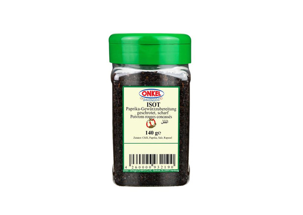 Paprika-gewürzzubereitung Geschrotet Scharf - Onkel Isot Orta Boy 140 G