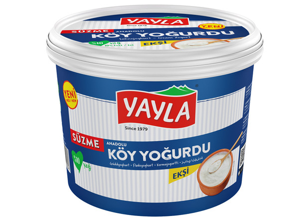 Yayla Anadolu Sahnejoghurt - Süzme Köy Yogurdu Eksi (10% Fett) 2kg