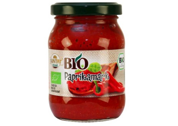 SUNTAT Bio Paprikamark mild - Organik Tatli Biber Salcasi 190ml