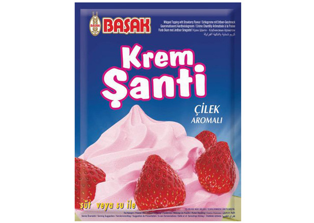 Basak Schlagcreme Mit Erbeer - Krem Santi Cilekli 75g