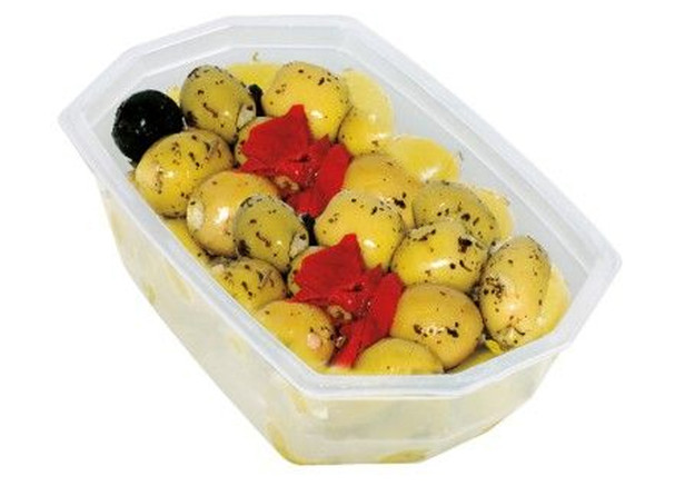 Suntat Grüne Oliven Knoblauch Olivenöl - Sarimsakli Yesil Zeytin Yagli 250g