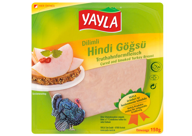 Yayla Truthahn Formfleisch - Dilimli Hindi Gögsü 150g