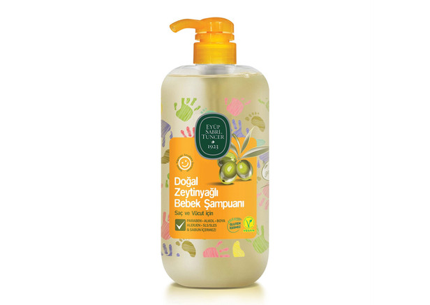 Eyüp Sabri Tuncer Natürliches Olivenöl Baby Shampoo - Dogal Zeytinyagli Bebek Sampuan 600ml