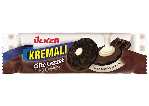 Ülker Kremali Cifte Lezzet Kakaolu Bisküvi 165g