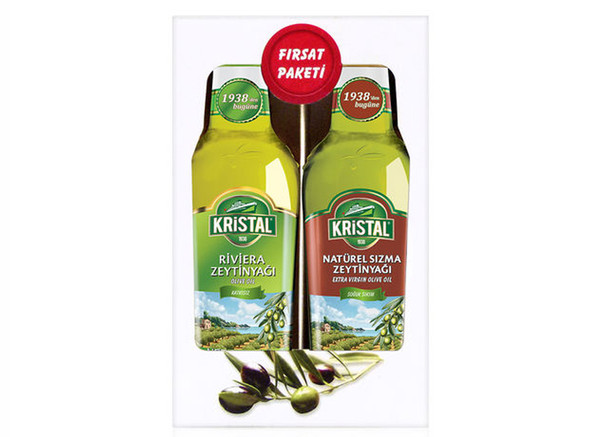Kristal Olivenöl - Klasik 2'li set 1L