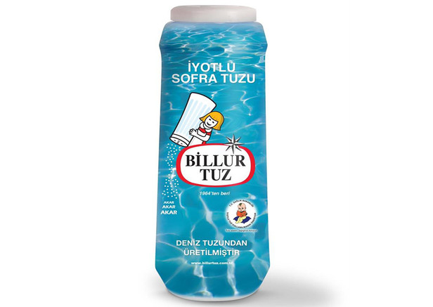 Billur Tuz Jodiertes Tafelsalz (Feinkörnig) - Iyotlu Sofra Tuzu 500g