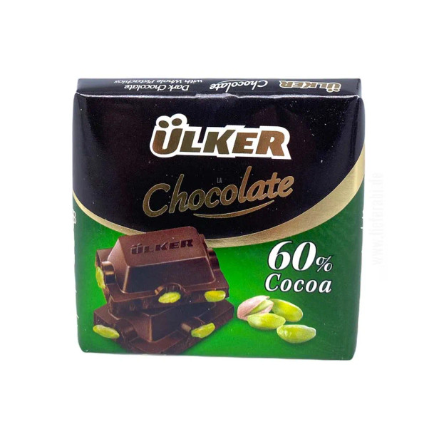 Ülker Pistachios Chocolate Pistazien Schokolade 60% Kakao 65g