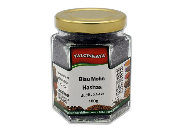 Yalcinkaya Blau Mohn (ganze Samen Backmohn) - Hashas 100g