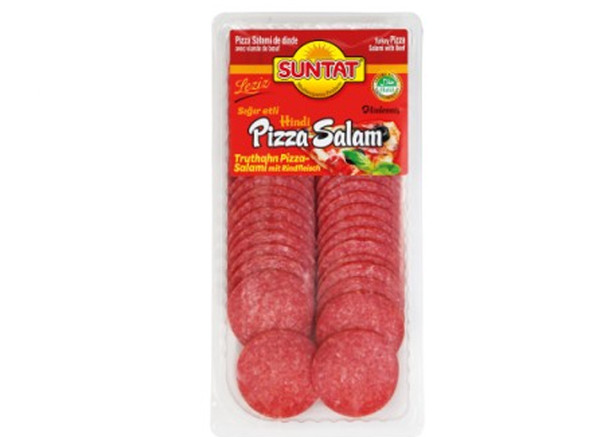 Suntat Truthahn Pizza-Salami m. Rindfl. - Pizza Hindi Salam 200g