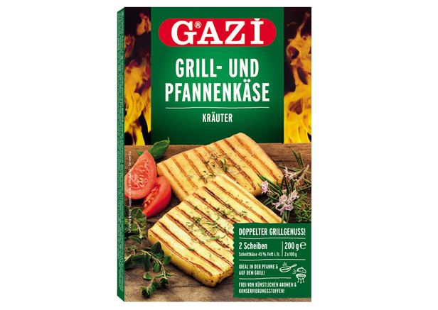 Gazi Grill-Pfannenkäse mit Mediterrane Kräuter 200g