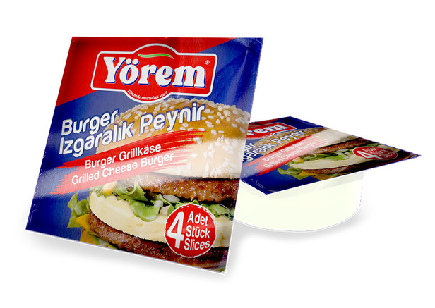 Yörem Burger Grillkäse - Burger Izgaralık Peynir 4st