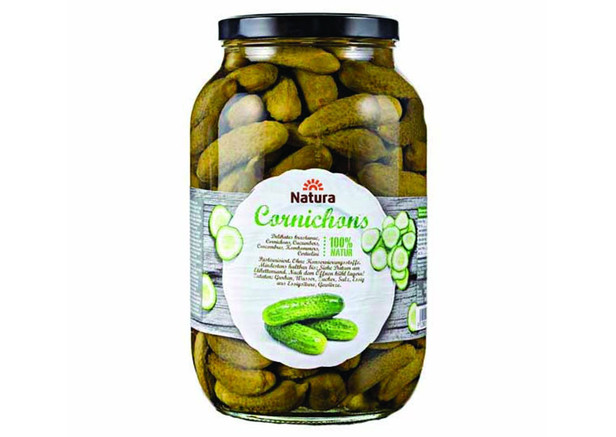 Natura Cornichons Babygurken - Salatalık Turşusu 2500ml