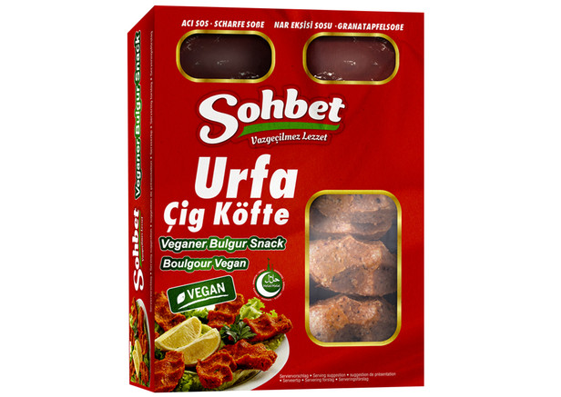 Sohbet Cig Köfte Urfa Vegan 340g