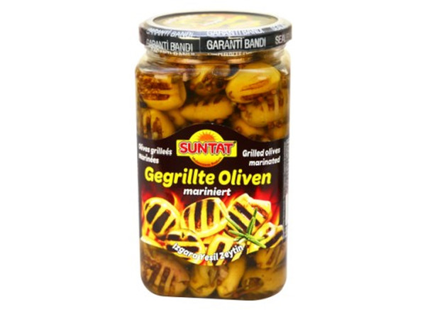 Suntat Gegr. Gr. Oliven marinert - Izgara Yesil Zeytin 750g