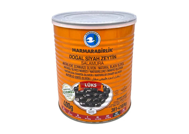 Marmarabirlik 3XS Lüx - Schwarze Oliven mit Kern 400g