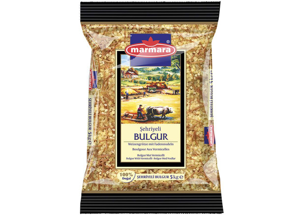 Marmara Weizengrütze mit Fadennudeln (Fein & Braun) - Sehriyeli Bulgur 5kg