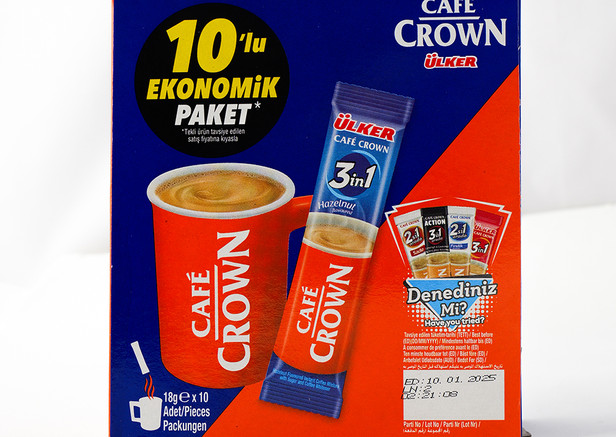 Ülker Cafe Crown - Instantkaffee 3 in1 mit Haselnuss- 10x18g